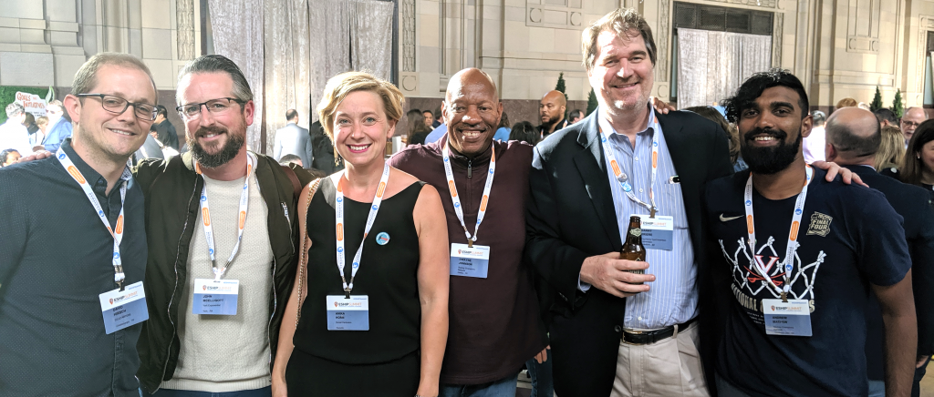 EShip reception at Kansas City Union Station with my fellow Startup Champions David Hirsch, John McElligot, Dwayne Johnson, Danny Briere, Andrew Mathew